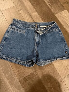 High-Rise Blue Denim Women’s Jean Shorts